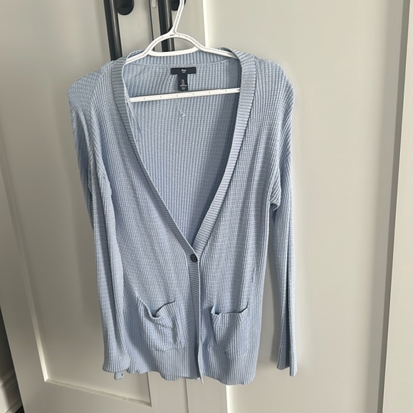 Baby Blue Long Cardigan Sweater - in Great Condition, Size Small - Picture 1 of 4